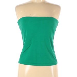 strapless green tube top